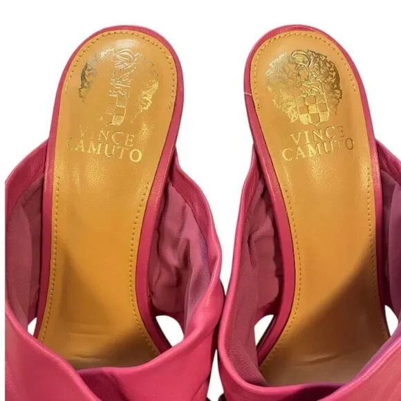 Vince Camuto | Pink Mules with Crisscross Straps - Picture 4 of 10